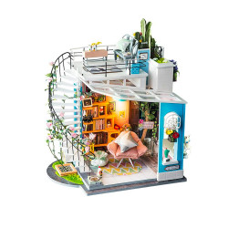 ROBOTIME Rolife Dora's Loft 1:24 DIY Miniature Dollhouse DG12