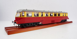 Heljan AEC Railcar BR Crimson/Cream (Grey Roof) O Gauge Diesel Model Train HN1902