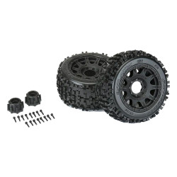 Pro-Line Badlands 3.8" Mounted All Terrain Tyres x2 RC Car Spare/Upgrade