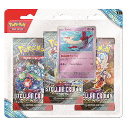 Pokemon TCG: Scarlet & Violet Stellar Crown - Latias 3-Pack Blister