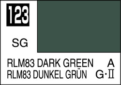 Mr. Hobby Mr. Colour - 123 - RLM83 Dark Green 10ml Acrylic Model Paint