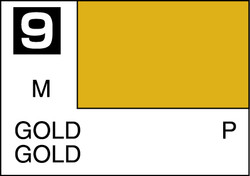Mr. Hobby Mr. Colour - 009 - Gold 10ml Acrylic Model Paint