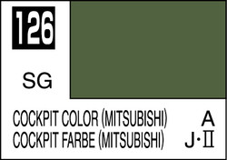 Mr. Hobby Mr. Colour - 126 - Cockpit Colour Mitsubishi 10ml Acrylic Model Paint