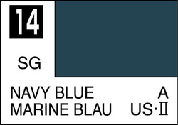 Mr. Hobby Mr. Colour - 014 - Navy Blue 10ml Acrylic Model Paint