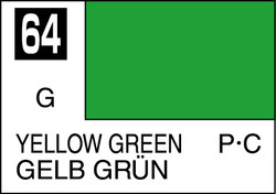 Mr. Hobby Mr. Colour - 064 - Yellow Green 10ml Acrylic Model Paint