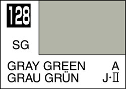 Mr. Hobby Mr. Colour - 128 - Gray Green 10ml Acrylic Model Paint