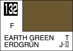 Mr. Hobby Mr. Colour - 132 - Earth Green 10ml Acrylic Model Paint
