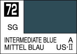 Mr. Hobby Mr. Colour - 072 - Intermediate Blue 10ml Acrylic Model Paint