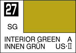 Mr. Hobby Mr. Colour - 027 - Interior Green 10ml Acrylic Model Paint