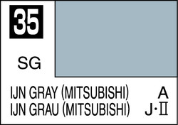 Mr. Hobby Mr. Colour - 035 - IJN Gray (Mitsubishi) 10ml Acrylic Model Paint