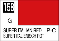 Mr. Hobby Mr. Colour - 158 - Super Italian Red 10ml Acrylic Model Paint