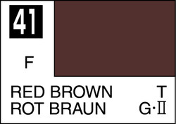 Mr. Hobby Mr. Colour - 041 - Red Brown 10ml Acrylic Model Paint