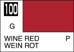 Mr. Hobby Mr. Colour - 100 - Wine Red 10ml Acrylic Model Paint