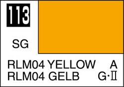 Mr. Hobby Mr. Colour - 113 - RLM04 Yellow 10ml Acrylic Model Paint