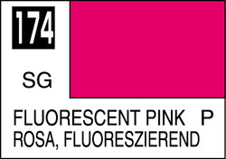 Mr. Hobby Mr. Colour - 174 - Fluorescent Pink 10ml Acrylic Model Paint