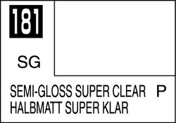 Mr. Hobby Mr. Colour - 181 - Semi-Gloss Super Clear 10ml Acrylic Model Paint