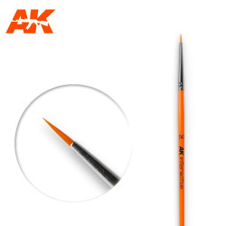 AK Interactive 600 5/0 Round Brush Synthetic Paint Brush