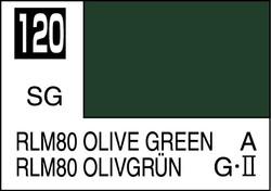 Mr. Hobby Mr. Colour - 120 - RLM80 Olive Green 10ml Acrylic Model Paint