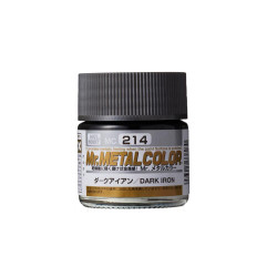 Mr. Hobby Mr. Metal Colour - 214 - Dark Iron 10ml Acrylic Model Paint