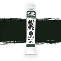 Abteilung 502 Sap Green/Faded Green 20ml Oil Paint ABT040
