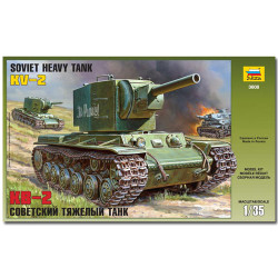 ZVEZDA 3608 KV-2 Soviet Tank Military Model Kit 1:35