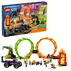 LEGO City Stuntz 60339 Double Loop Stunt Arena Age 7+ 598pcs