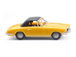 Wiking 18748 BMW 1600 GT Cabriolet Yellow 1967-68 HO Gauge