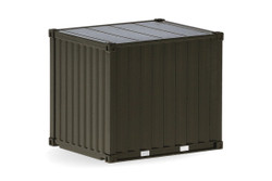 Herpa 747110 Military 10ft Container Heer Brown Grey (2) HO Gauge