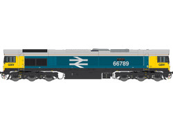 Dapol 7D-066-005S Class 66 789 GBRf BR Large Logo Blue (DCC-Sound) O Gauge