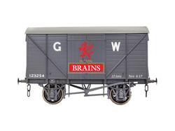 Dapol 7F-066-006W GW Standard 12t Van Grey Brains SA 123254 Weathered O Gauge