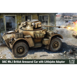 IBG 72148 DAC Mk.I British Armoured Car w/Little John Adapter 1:72 Model Kit