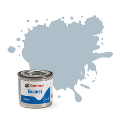 HUMBROL 127 Us Ghost Grey Satin Enamel 14ml Model Kit Paint
