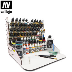 Vallejo 26012 Large Paint Storage & Work Station Wooden Workbench Organizer