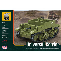 Build Army Universal Carrier Tracked Vehicle 1:33 Brick Model 276pcs B2100