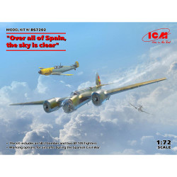 ICM DS7202 SB-2 Katiushka Bomber & 2x Bf-109E-3 Fighters 1:72 Plastic Model Kit