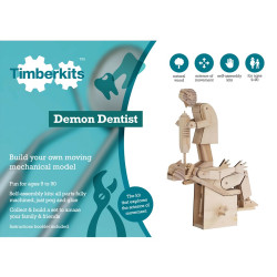 Timberkits Demon Dentist Wooden Mechanical Model Kit