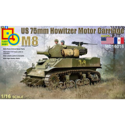 Classy Hobby MC16016 US M8 75mm Howitzer Motor Carriage 1:16 Model Kit
