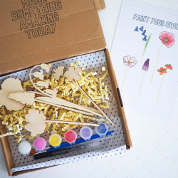 Daphne Rosa Wooden Wild Flowers Painting Craft Kit (Set 2)
