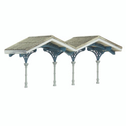 Scenecraft 42-0068B March Station Canopy Blue