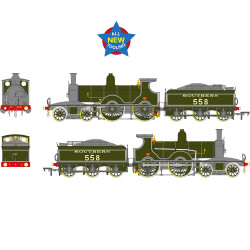 EFE Rail E85025 LSWR Adams T3 558 SR Lined Maunsell Green