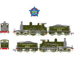 EFE Rail E85024 LSWR Adams T3 560 SR Lined Maunsell Green