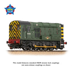 Bachmann Branchline 35-926 Class 08 08923 BR Green (Wasp Stripes) [W]