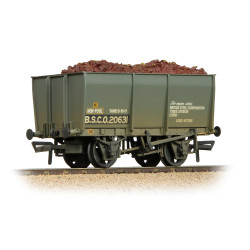 Bachmann Branchline 37-400C 16T Steel Slope-Sided Tippler Wagon BSC Grey W [WL]