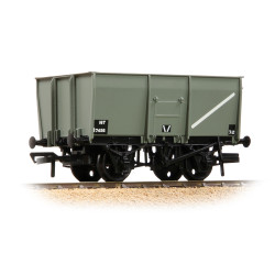 Bachmann Branchline 37-450C 16T Steel Slope-Sided Wagon Rivetted Doors BR Grey