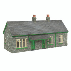 Scenecraft 44-0194G Narrow Gauge (OO9) Station Cottages Green