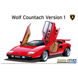 Aoshima 06336 Lamborghini Wolf Countach '75 Version 1 1:24 Model Kit