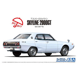 Aoshima 06370 Nissan GC110 Skyline 2000GT '72 1:24 Model Kit