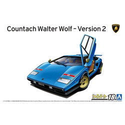 Aoshima 06383 Lamborghini Wolf Countach '76 Version 2 1:24 Model Kit
