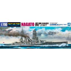 Aoshima 04511 I.J.N. Battleship Nagato 1927 Water Liner 124 1:700 Model Kit