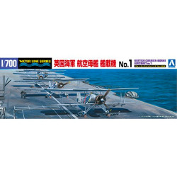 Aoshima 05942 British Carrier-Borne Aircraft Set 1 1:700 Model Kit